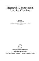 Couverture : Macrocyclic compounds in analytical chemistry