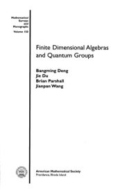 Couverture : Finite dimensional algebras and quantum groups