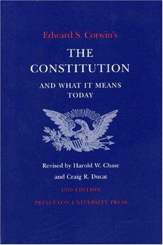 Couverture : 1980 supplement to Edward S. Corwin's The Constitution and what it means today