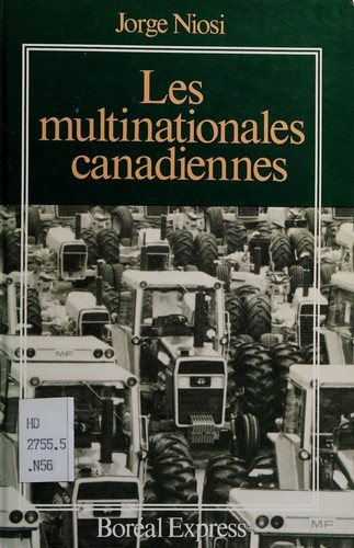 Couverture : Les multinationales canadiennes