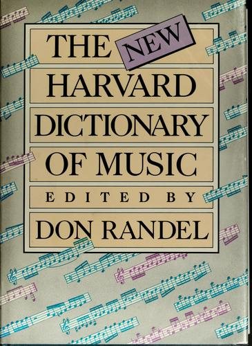 Couverture : The New Harvard dictionary of music