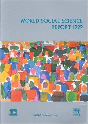 Couverture : World Social Science Report 1999
