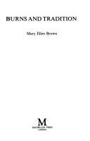 Couverture : Burns and tradition