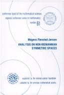 Couverture : Analysis on non-Riemannian symmetric spaces