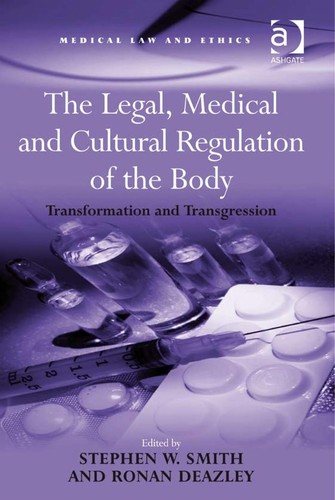 Couverture : The legal, medical, and cultural regulation of the body
