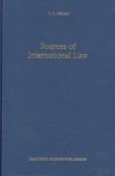 Couverture : Sources of international law