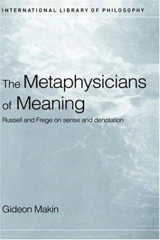 Couverture : The metaphysicians of meaning