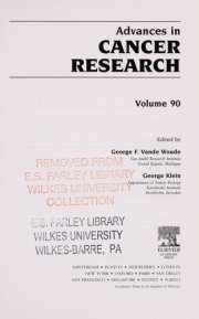 Couverture : Advances in cancer research.