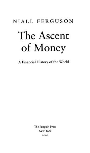 Couverture : The ascent of money
