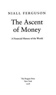 Couverture : The ascent of money