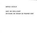 Couverture : Kunst und Gesellschaft