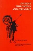Couverture : Ancient philosophy and grammar