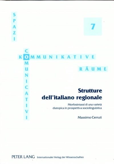 Couverture : Strutture dell'italiano regionale