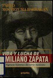 Couverture : Vida y lucha de Emiliano Zapata