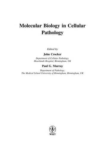 Couverture : Molecular biology in cellular pathology