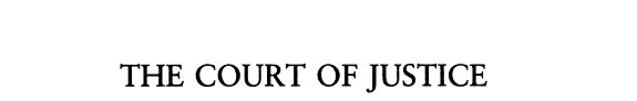 Couverture : The Court of Justice of the European Communities