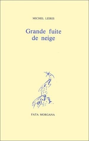 Couverture : Grande fuite de neige