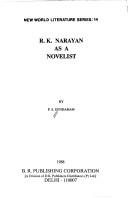 Couverture : R.K. Narayan as a novelist
