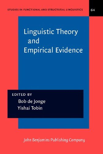 Couverture : Linguistic theory and empirical evidence