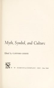 Couverture : Myth, symbol, and culture.