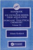 Couverture : Handbook of ion exchange resins
