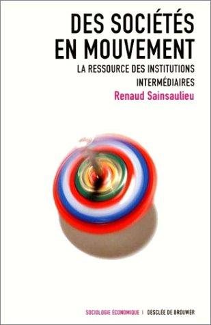 Couverture : Des sociétés en mouvement 