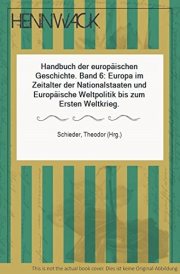 Couverture : Handbuch der europäischen Geschichte