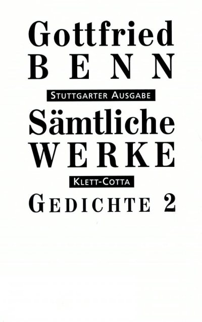 Couverture : Gedichte 2