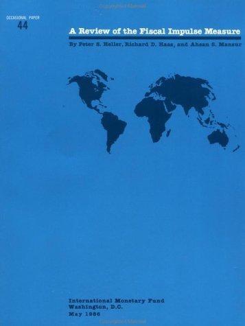 Couverture : A review of the fiscal impulse measure