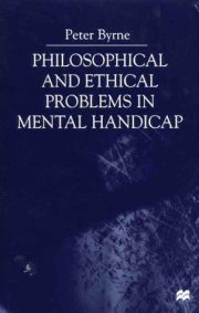 Couverture : Philosophical and ethical problems in mental handicap