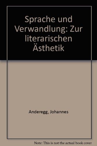 Couverture : Sprache und Verwandlung