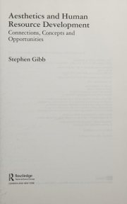 Couverture : Aesthetics and human resource development