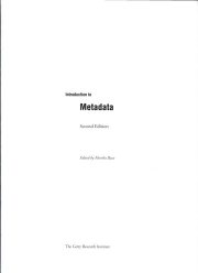 Couverture : Introduction to metadata