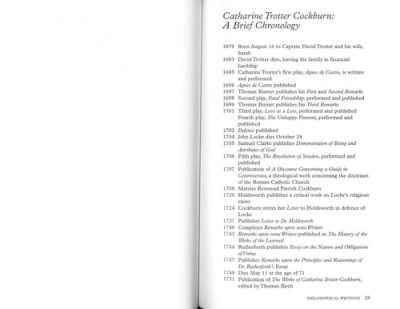 Couverture : Catharine Trotter Cockburn