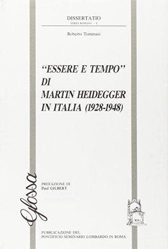 Couverture : "Essere e tempo" di Martin Heidegger in Italia (1928-1948)