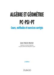 Couverture : Algèbre et géométrie PC-PSI-PT