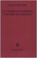 Couverture : Das Fremde und das Eigene in Ciceros Büchern De finibus bonorum et malorum und den Academica