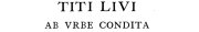 Couverture : Ab Urbe Condita: Volume V