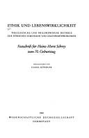 Couverture : Ethik und Lebenswirklichkeit