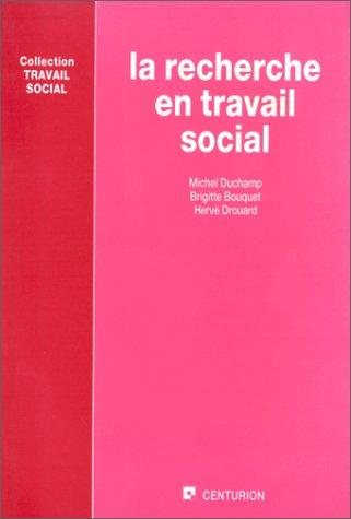 Couverture : La recherche en travail social