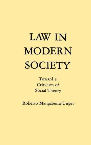 Couverture : Law in Modern Society