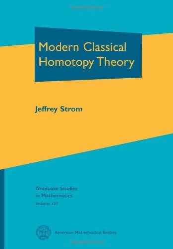 Couverture : Modern classical homotopy theory