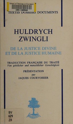 Couverture : De la justice divine et de la justice humaine