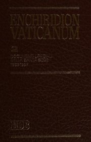 Couverture : Enchiridion Vaticanum