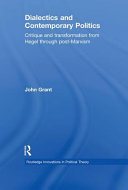 Couverture : Dialectics and contemporary politics