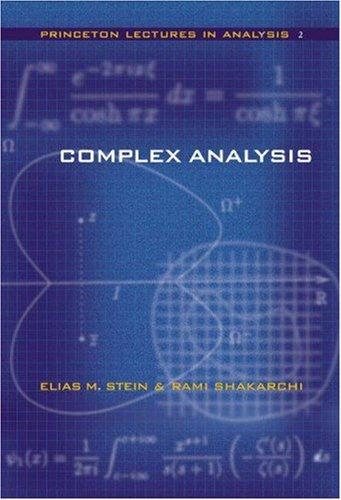 Couverture : Complex Analysis (Princeton Lectures in Analysis)
