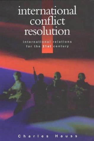 Couverture : International conflict resolution