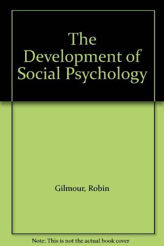 Couverture : The Development of social psychology