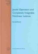 Couverture : Jacobi Operators and Complete Integrable Nonlinear Lattices
