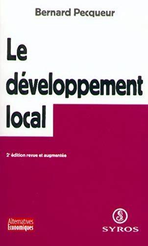 Couverture : Le Développement local